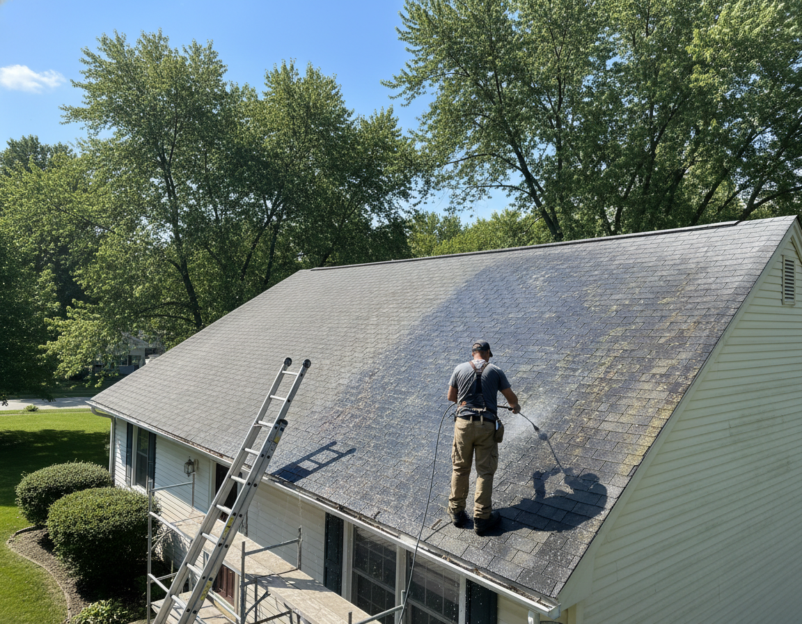 Roof Cleaning In Hilliard